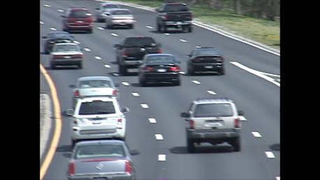 cars on a highway